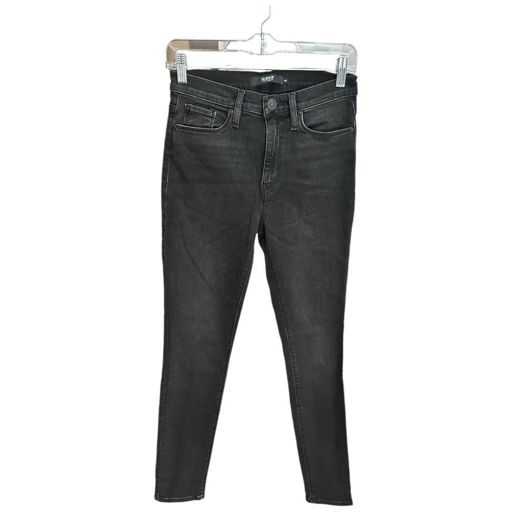 Hudson Barbara Hi Rise Skinny Jeans in Black Sizes 25 & 26 or US 0 & 2 - Picture 5 of 14